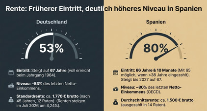 Rente in Spanien und Deutschland Rente in Spanien und Deutschland