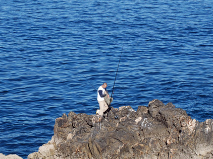 Angler in Galicien, Foto Tobias Büscher Angler am Atlantik
