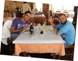 Galicier w&auml;hrend der Mittagspause