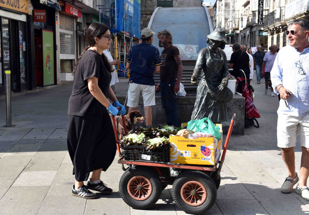 Marktfrau in Spanien