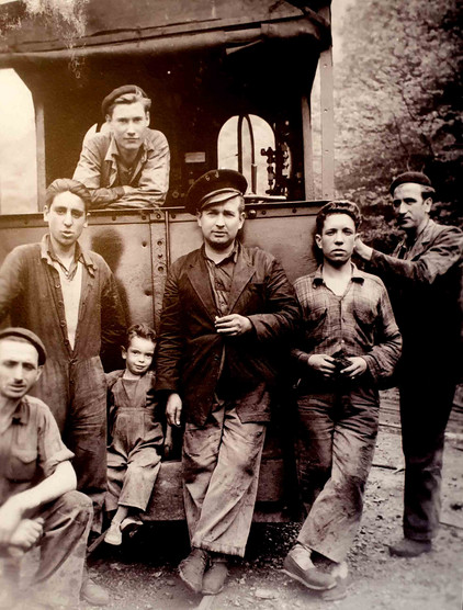 Bahnarbeiter in Asturien