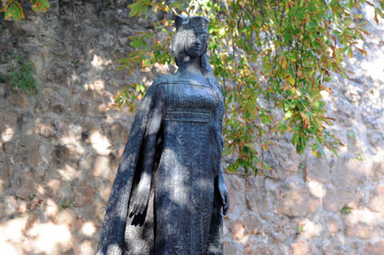 Statue der norwegischen Prinzessin in Covarrubias.