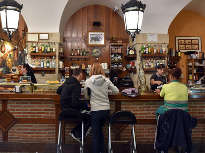 Taverne in der spanischen Stadt Ciudad Rodrigo