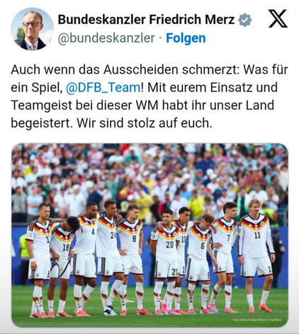 Tweet von Merz Tweet von Merz zum WM-Aus