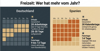 Urlaub und Freizeit in Spanien und Deutschland Freizeit in Spanien und Deutschland