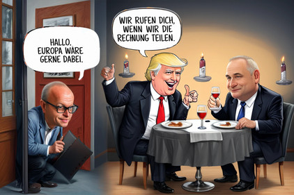 Karrikatur zur Macht in der Welt