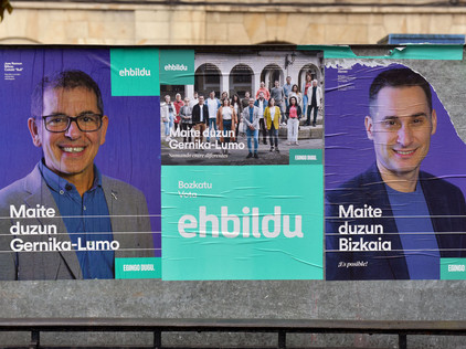 Wahlplakat einer baskichen Partei