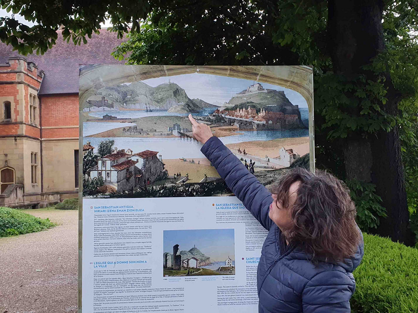 Baskin erkl&auml;rt Donostias Geschichte