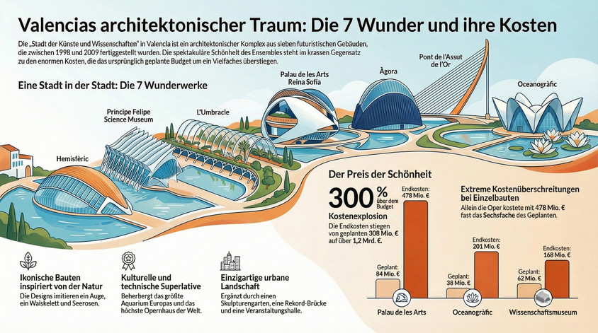 Die Geb&auml;ude der Stadt in der Stadt Valencia