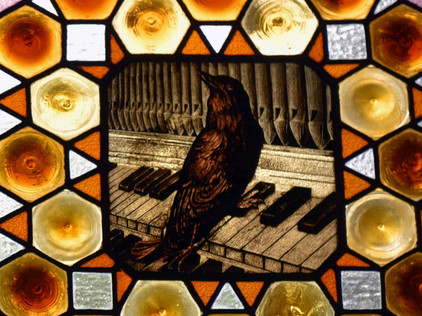 Vogelmotiv von Gaudí Vogel