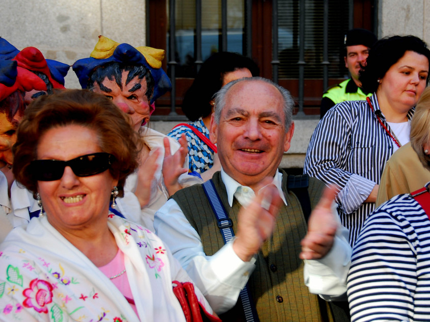 San Isidro-Fest in Madrid Festteilnehmer beim San Isidro-Fest im Mai