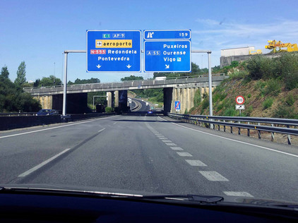 Autobahn in Galicien