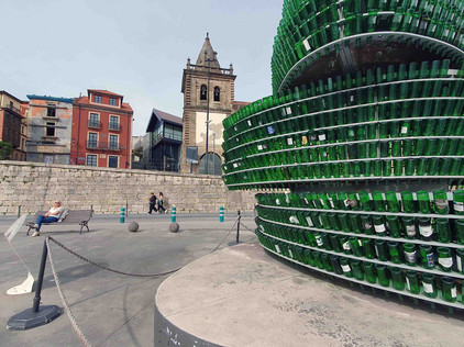 Sidra-Flaschen in Asturien