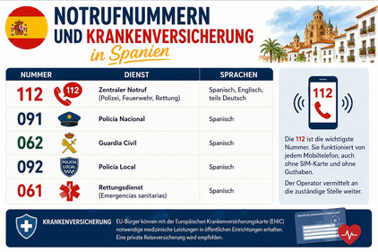 Notfall: Arzt und Polizei informieren Notfall-Telefonnummern
