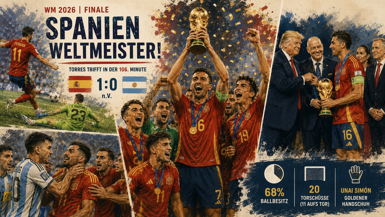 Spanien gewinnt die WM Spanien gewinnt die WM