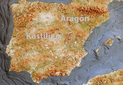 Historische Spanienkarte