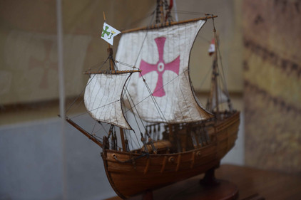 Schiff um 1500, Modell aus einem Museum in Tordesillas. Foto Tobias Büscher Schiff spanischer Konquistadoren