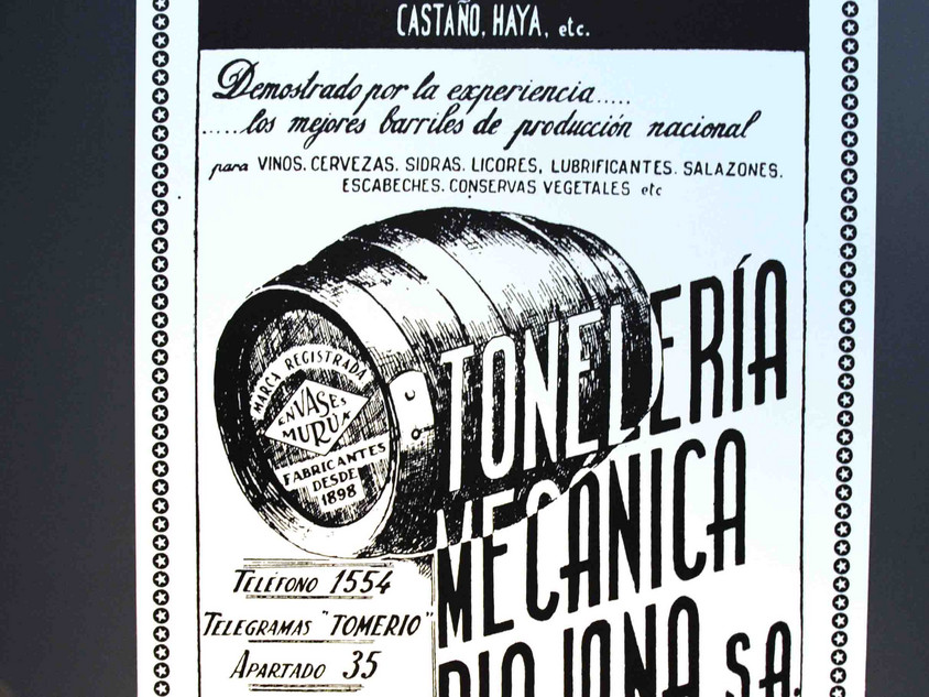 Schild zum Wein aus Spanien