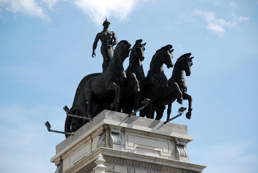 Kampfwagen als Skulptur
