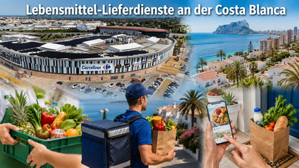 Lebensmittel-Lieferanten, Graphik Alexander Gresbek Lebensmittel-Lieferanten in Spanien