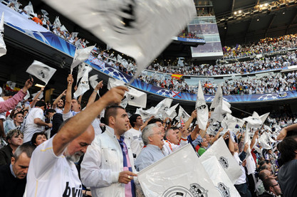 Fans beim Spiel von Real Madrid gegen Barca