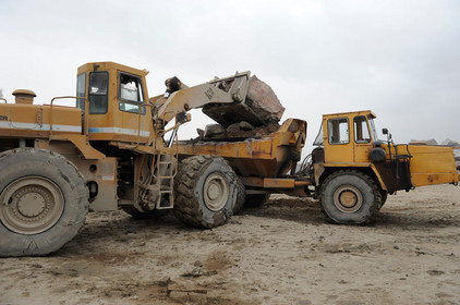 Bagger in Spanien