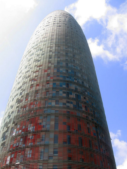 Torre Agbar in Barcelona, Katalonien