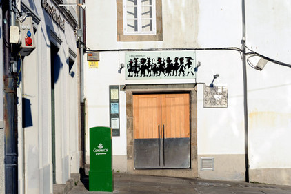 Eingang des Restaurants Casa Manolo in Santiago