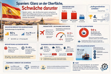 Wirtschaftsentwicklung in Spanien