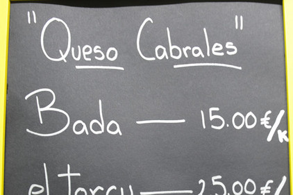 Cabrales-Kiopreis vor Ort: 15 Euro