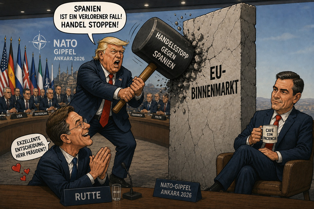 Trump tobt, Sánchez bleibt Ruhig Trump tobt, Sánchez bleibt Ruhig