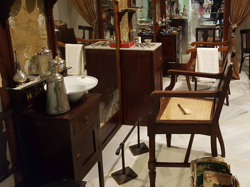 Barbierzimmer in Spanien