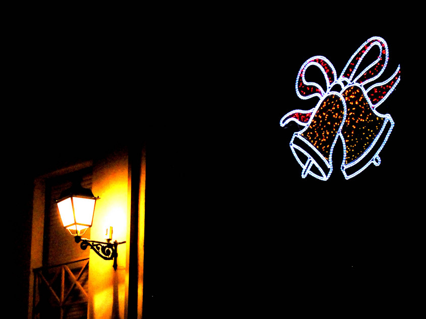 Lichter an Weihnachten in Spanien