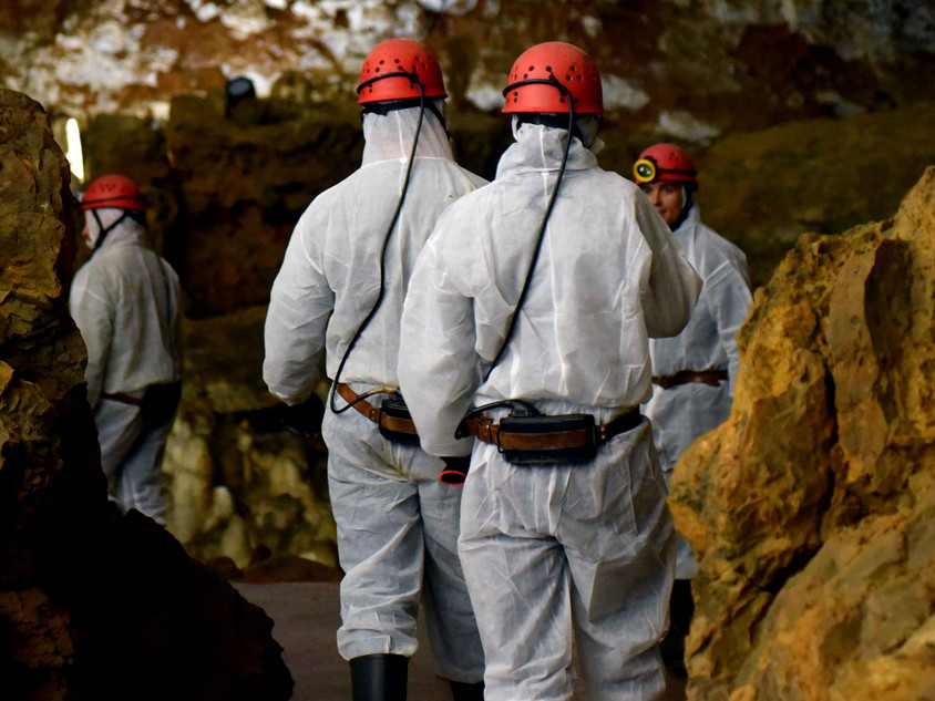 In der Tropfsteinh&ouml;hle El Soplao
