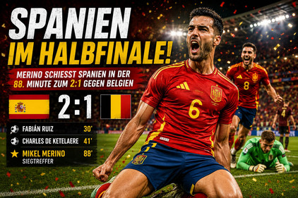 Spanien weiter, Belgien raus