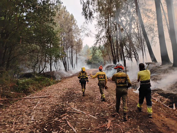 Feuer in Nordwestspanien
