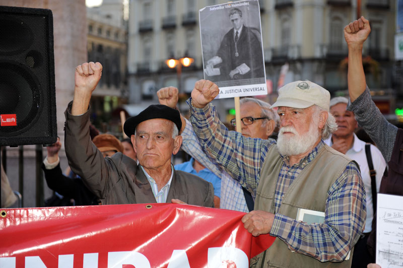 Demo gegen Rechts in Madrid